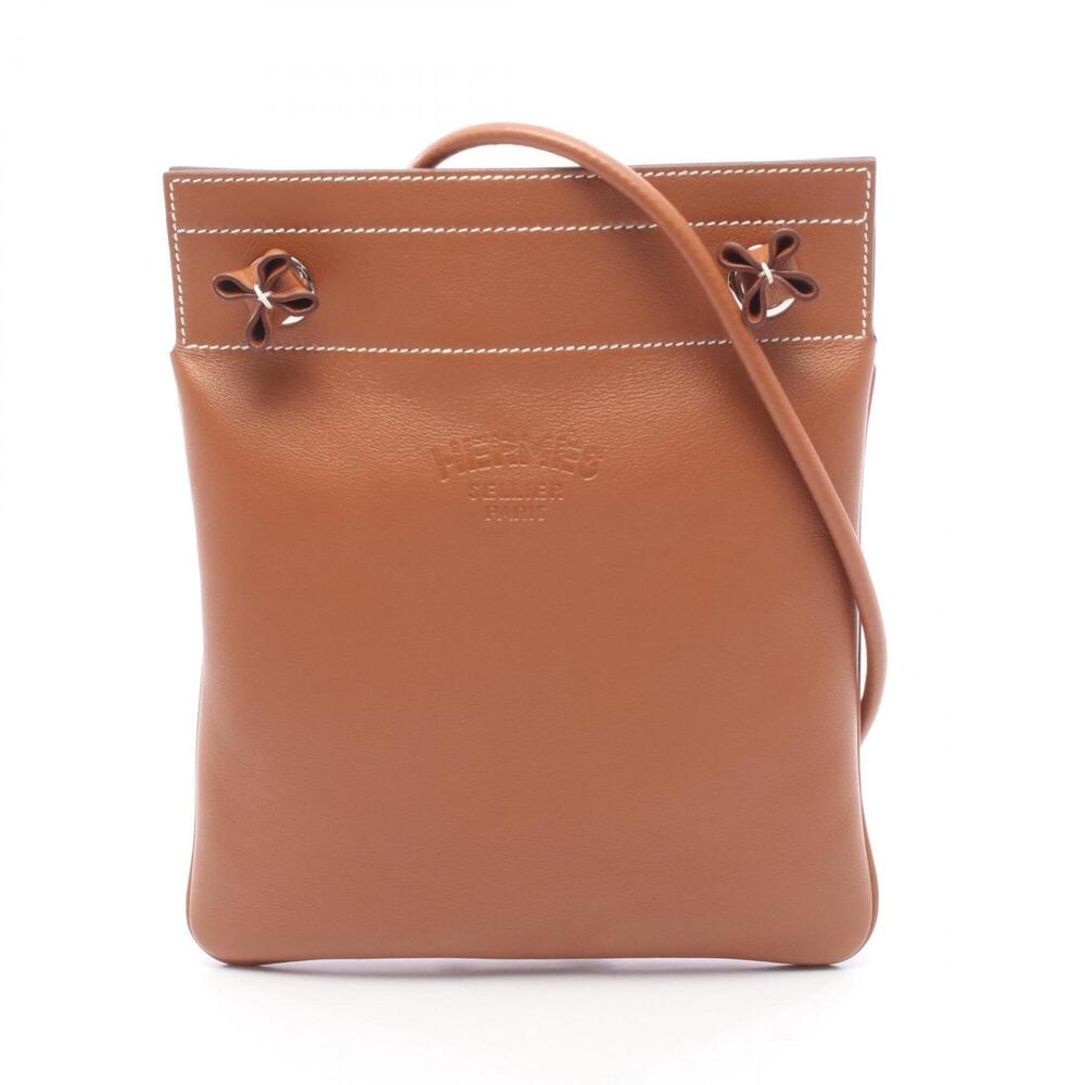 Hermes Aline Mini Shoulder Bag/Handbag, Leather, Evercolor, Women's, Brown